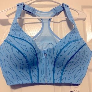 NWT Ivy park blue sports bra size Large Adidas